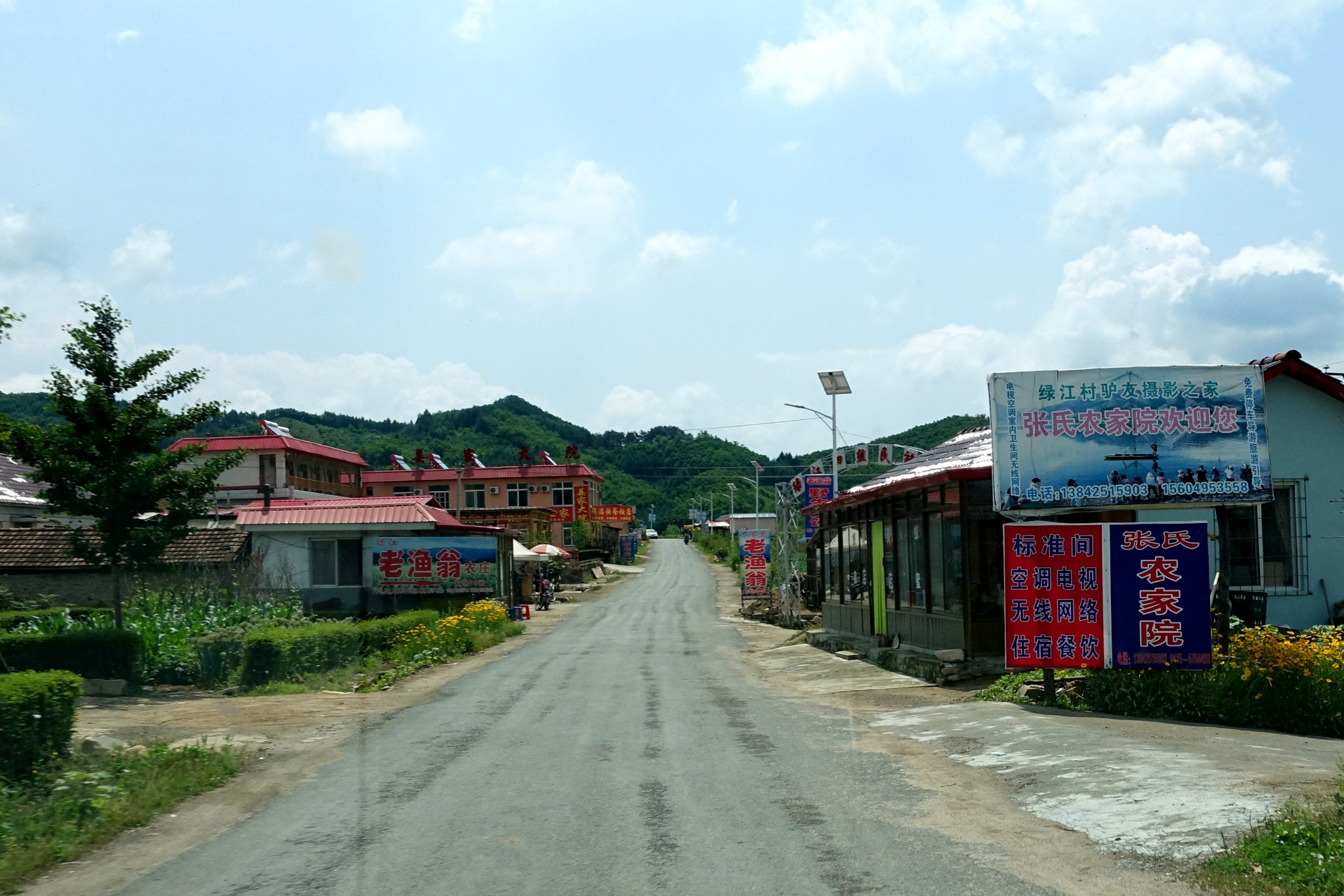 从丹东市到绿江村,一路好风光