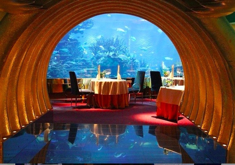 迪拜 七星帆船酒店al mahara海底餐厅套餐(午餐/晚餐可选)